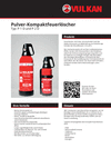 Produktdatenblatt Pulver-Kompaktfeuerl�scher P 1 D und P 2 D