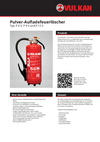 Produktdatenblatt Pulver-Aufladefeuerl�scher P 6 S, P 9 S und P 12 S